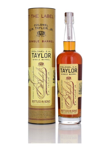 View full screen - View 1 of Lot 162. Colonel E.H. Taylor Single Barrel 100 proof NV (1 BT 75cl).