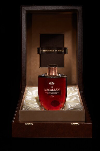 View full screen - View 1 of Lot 29. The Macallan 55 Year Old in Lalique, Six Pillars, Second Edition 40.1 abv NV (1 Bottle 75cl).
