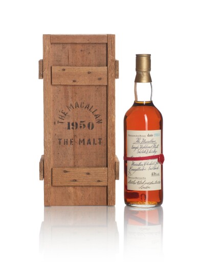 View full screen - View 1 of Lot 48. The Macallan Red Ribbon 43.0 abv 1950 .