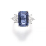 HARRY WINSTON | SAPPHIRE AND DIAMOND RING