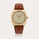 Oyster Perpetual 'Ovettone', reference 6031 Montre bracelet en or rose avec date | Pink gold wristwatch with date Vers 1950 | Circa 1950