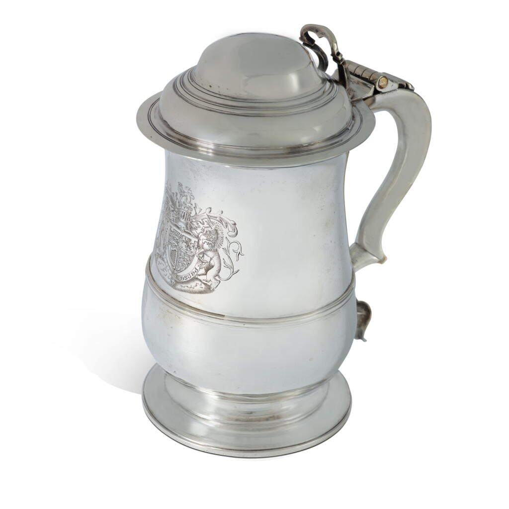 View full screen - View 1 of Lot 397. Duke of Windsor: A George III Silver Tankard, Thomas Wallis I, London, 1771.