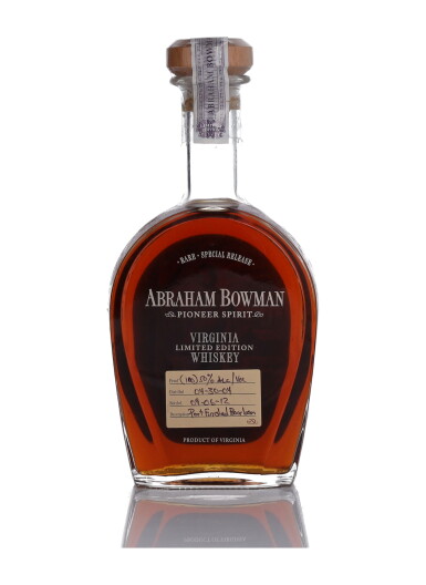 View full screen - View 1 of Lot 307. Abraham Bowman Bourbon "Port Finish" 100 Proof 2004 (1 BT 75cl).