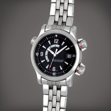 View full screen - View 1 of Lot 373. Master Compressor Memovox, Reference 146.8.97 | A stainless steel wristwatch with date, alarm and bracelet | Circa 2003.