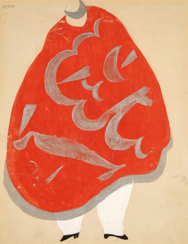 View full screen - View 1 of Lot 79. Costume Design for a Veiled Concubine in Le Coq d'Or.