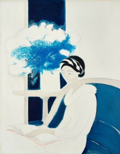 View full screen - View 1 of Lot 6230. André Brasilier 安德烈・布拉吉利 | La femme au turban 戴頭巾的女子.