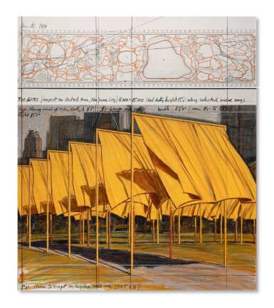 View full screen - View 1 of Lot 731. The Gates (Project for Central Park, New York City).