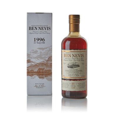 View full screen - View 1 of Lot 168. Ben Nevis 21 Year Old LMDW 54.1 abv 1996 .