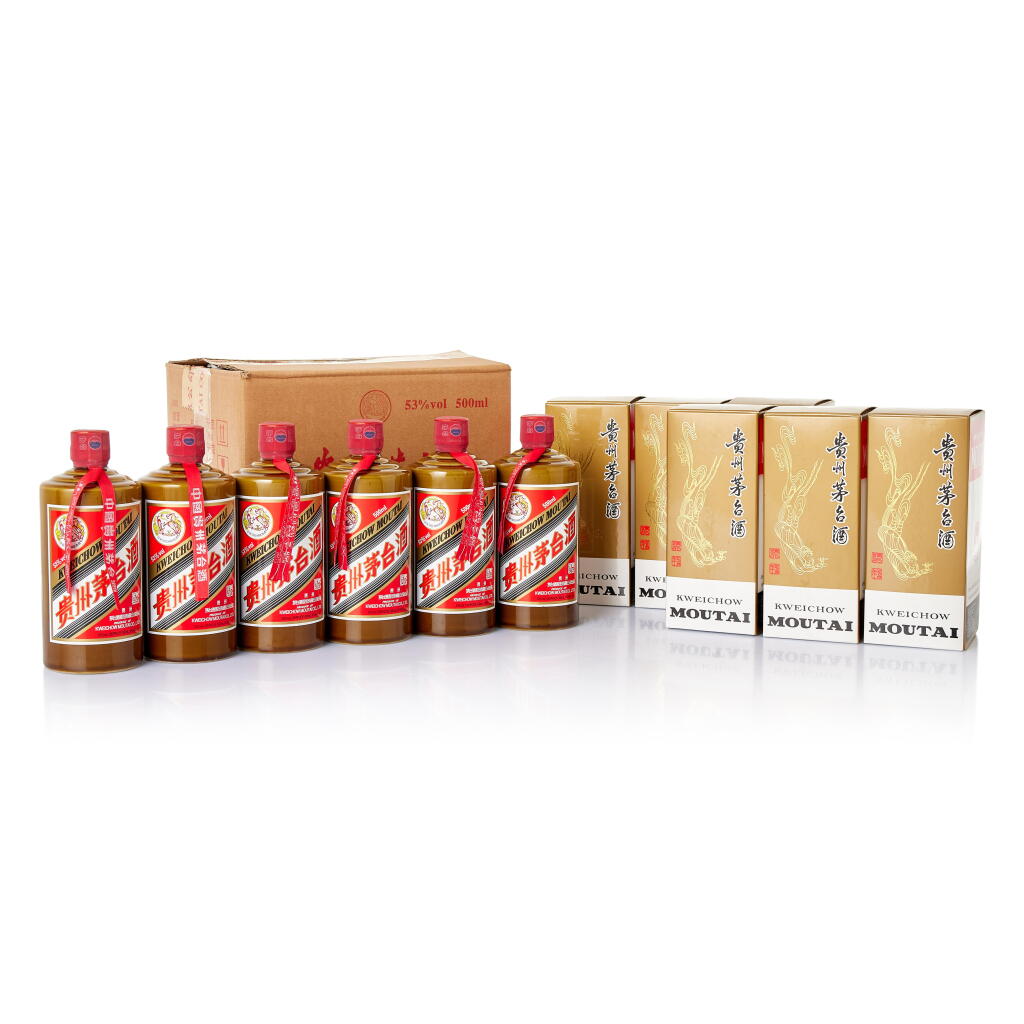 View full screen - View 1 of Lot 5619. 2021年產 "飛天牌" 精品貴州茅台酒 (原箱) Kweichow Flying Fairy Moutai Jingpin 2021 (6 BT50).