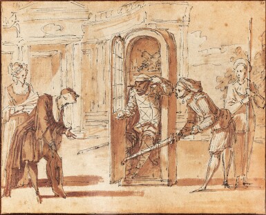 View full screen - View 1 of Lot 34. Harlequin disguised as an Apothecary.