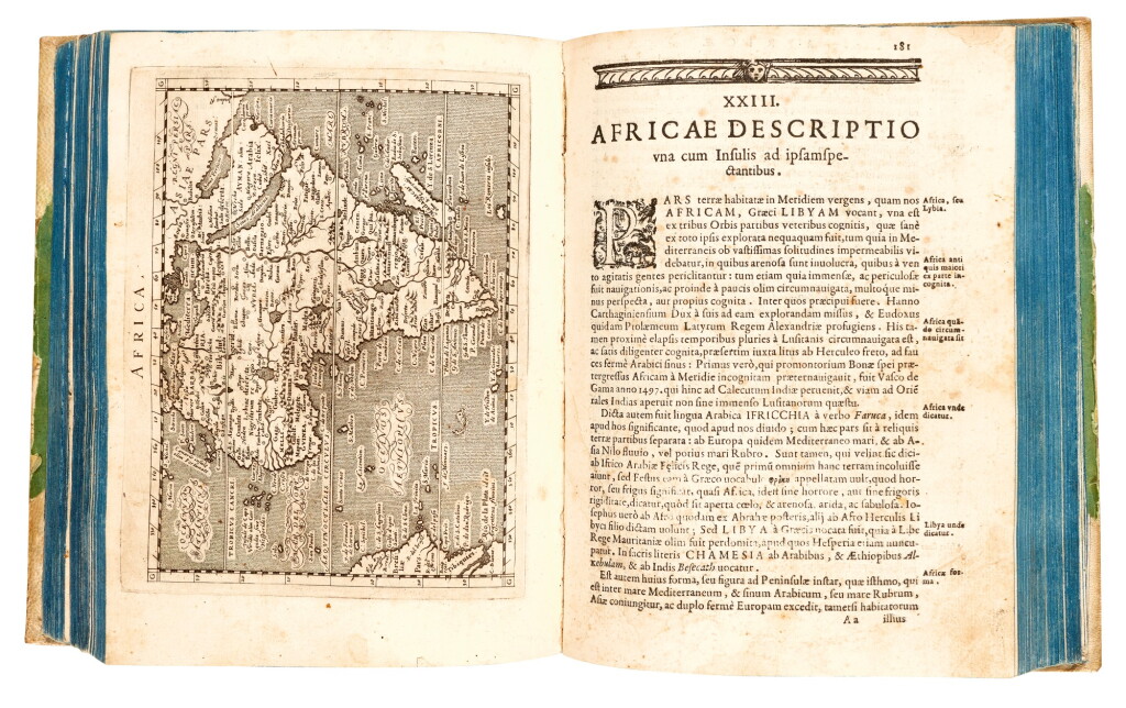 View full screen - View 1 of Lot 55. PTOLEMAEUS | Geographia universa, Venice, 1596, later half vellum.