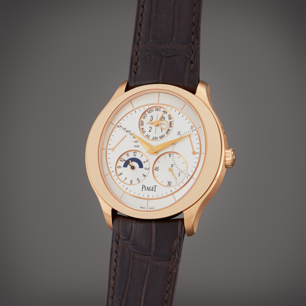 View full screen - View 1 of Lot 423. Reference P11146 Gouverneur | A pink gold automatic dual time perpetual calendar wristwatch with retrograde date and day and leap year indication, Circa 2020.