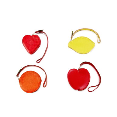 View full screen - View 1 of Lot 8485. Set of Four Mini Tutti Frutti Coin Purses Palladium Hardware, 2016.