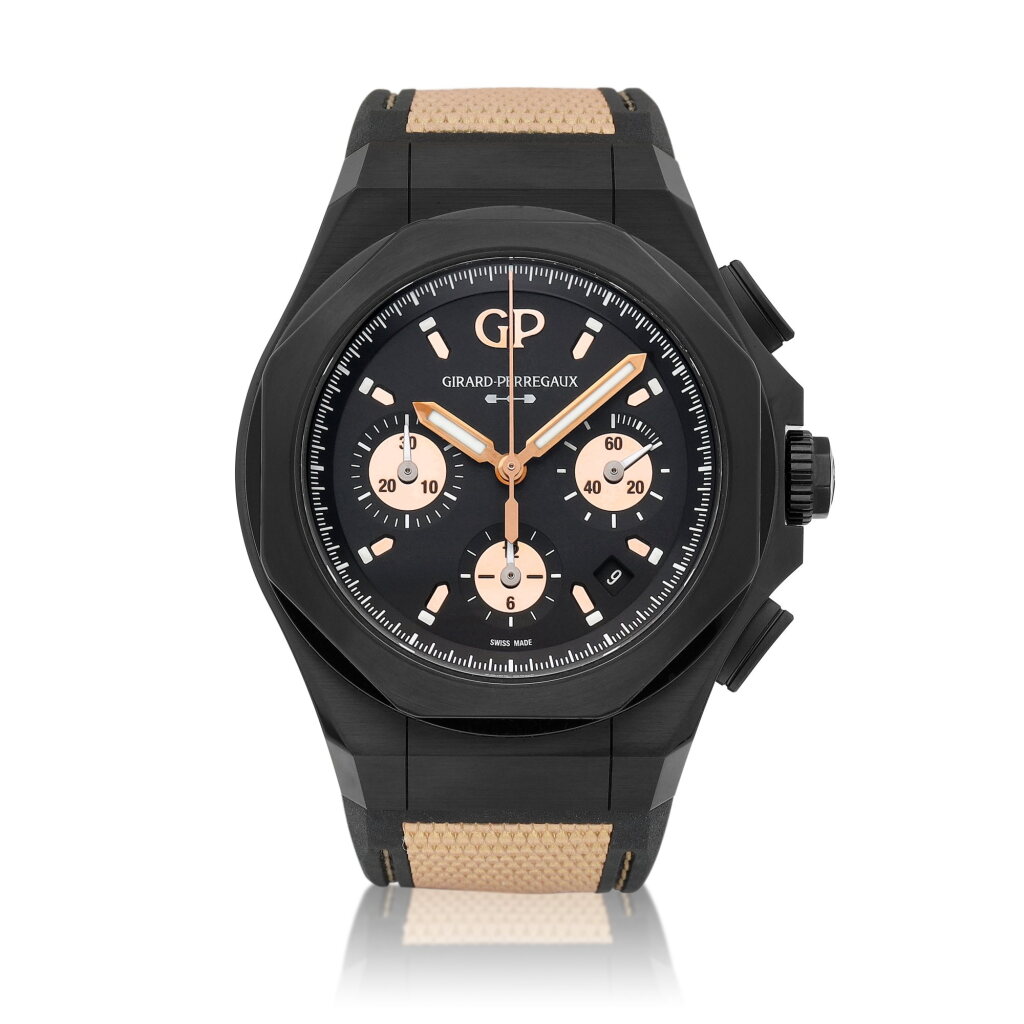 View full screen - View 1 of Lot 8672. Laureato Absolute Gold Fever, Reference 81060 | A limited edition PVD-coated titanium chronograph wristwatch with date, Circa 2022 | 芝柏 | Laureato Absolute Gold Fever 型號81060 | 限量版 PVD 塗層處理鈦金屬計時腕錶,備日期顯示,約2022年製.
