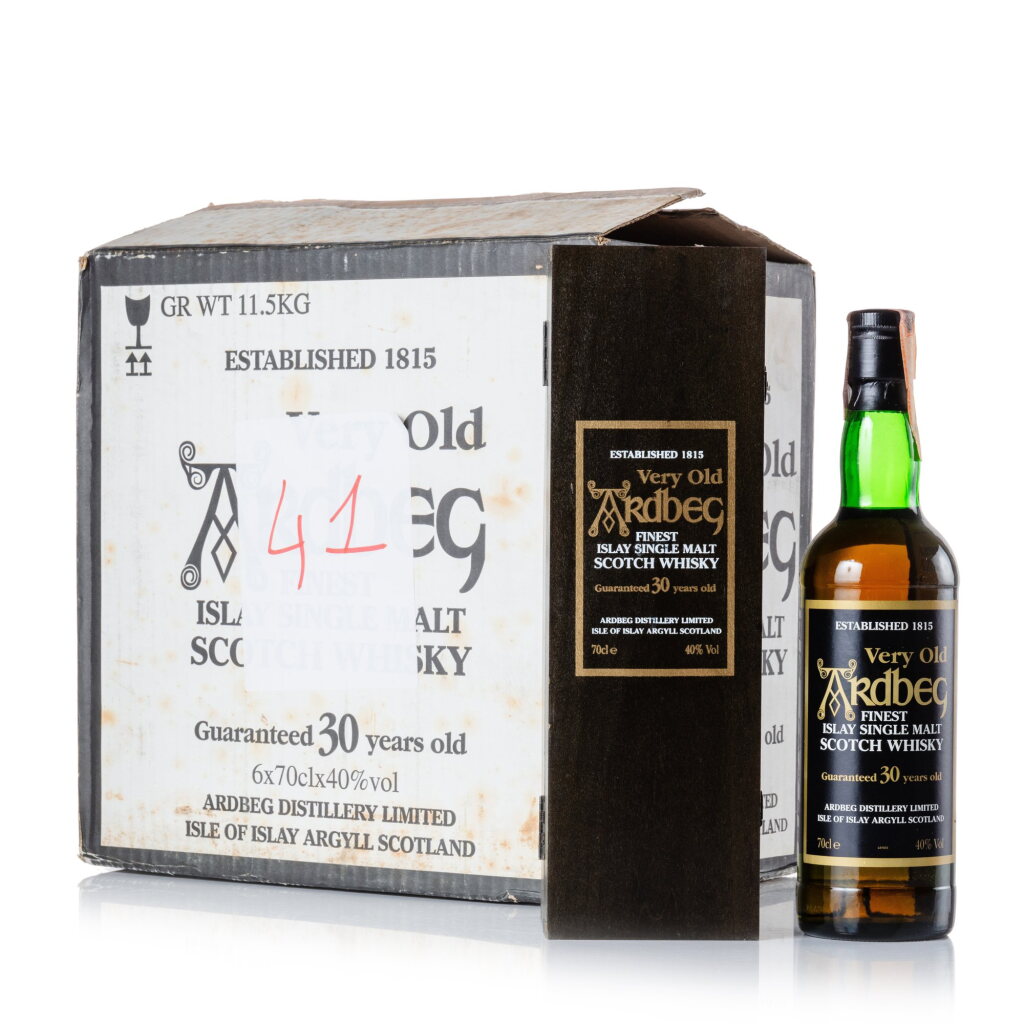 View full screen - View 1 of Lot 56. Ardbeg 30 Year Old 40.0 abv NV (6 BT 70cl).