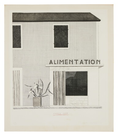 View full screen - View 1 of Lot 96. French Shop (Scottish Arts Council 122; M.C.A.T. 112).
