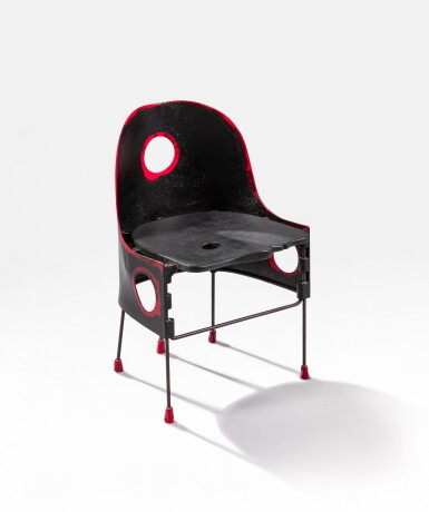 View full screen - View 1 of Lot 81. Crosby chair, Open sky series | Chaise Crosby, série Open sky.