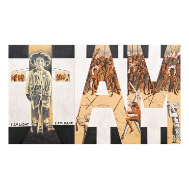 Voir en plein écran - Voir 1 du lot 12. GORDON BENNETT | SELF PORTRAIT (BUT I ALWAYS WANTED TO BE ONE OF THE GOOD GUYS).