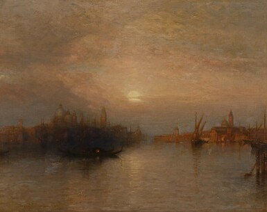 View full screen - View 1 of Lot 22. Moonrise in the Early Evening, Venice.