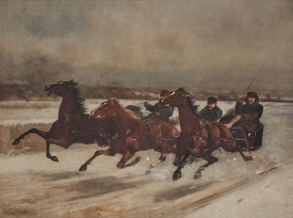 View full screen - View 1 of Lot 1607. The Sleigh Race.