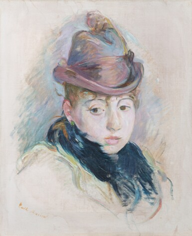 View full screen - View 1 of Lot 61. Jeune fille au chapeau .
