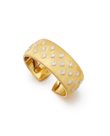 View full screen - View 1 of Lot 1878. Diamond Cuff Bracelet | 馬里奧 布契拉提 | 鑽石 手鐲.