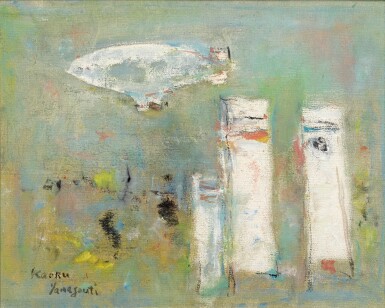 View full screen - View 1 of Lot 47. YAMAGUCHI KAORU (1907–1968), A FESTIVAL (ARU SAITEN) | SHOWA PERIOD, 20TH CENTURY.