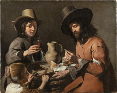 View full screen - View 1 of Lot 29. A Peasant Family | Le déjeuner rustique.