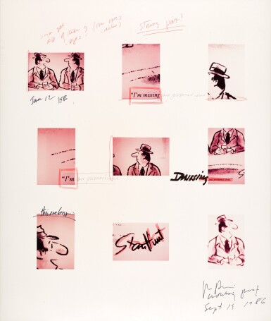 View full screen - View 1 of Lot 848. RICHARD PRINCE | STUDY FOR UNTITLED JOKE “MISSING OR PRESUMED DEAD”.