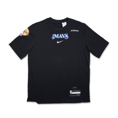 View full screen - View 1 of Lot 67. Derrick Jones Jr. Dallas Mavericks 2024 NBA Finals Game Issued ‘City Edition’ Short Sleeve Shooting Shirt .