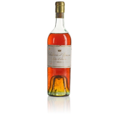 View full screen - View 1 of Lot 434. Château d'Yquem 1919 (1 BT).