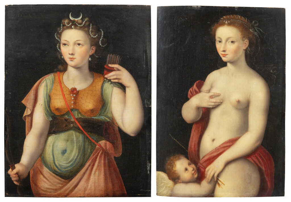View full screen - View 1 of Lot 134. Diana; Venus and Love.