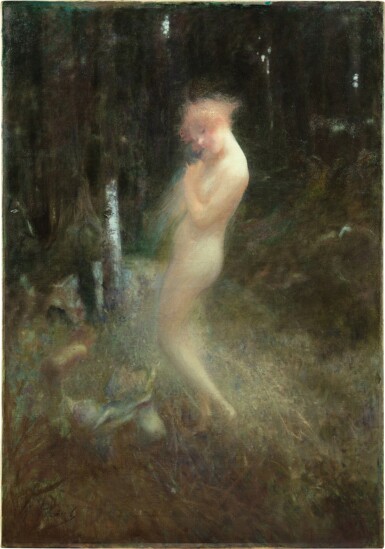 View full screen - View 1 of Lot 109. A nymph and forest fairies | Nymphe.