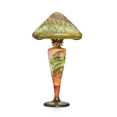 View full screen - View 1 of Lot 552. 'Ferns' vase lamp and shade, circa 1905-1908.