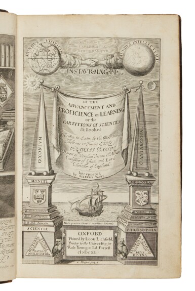 View full screen - View 1 of Lot 5. Bacon, Francis | First complete edition in English.