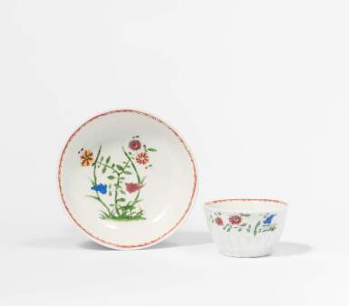 View full screen - View 1 of Lot 28. An Early Meissen Teabowl And Saucer, Circa 1718-20.