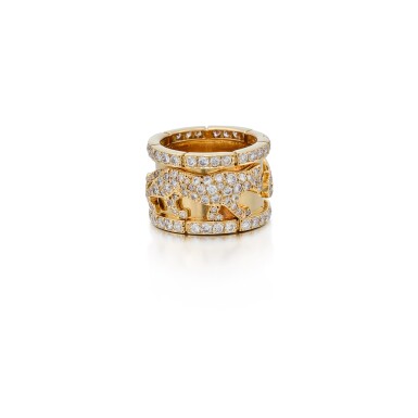 View full screen - View 1 of Lot 3. Gold and Diamond 'Mahango Panthère' Ring, France.