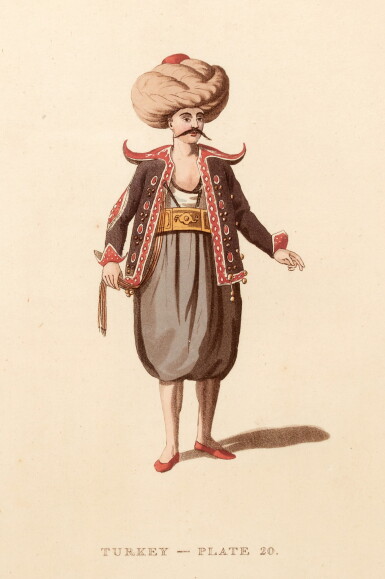 View full screen - View 1 of Lot 6. William Alexander | Picturesque Representations... Chinese, Austrians, Russians, Turks, English, 1814, 5 volumes.