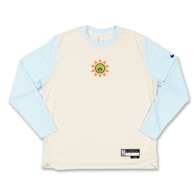 View full screen - View 1 of Lot 187. Harrison Ingram San Antonio Spurs 2024-2025 City Edition Game Worn Warmup Top .