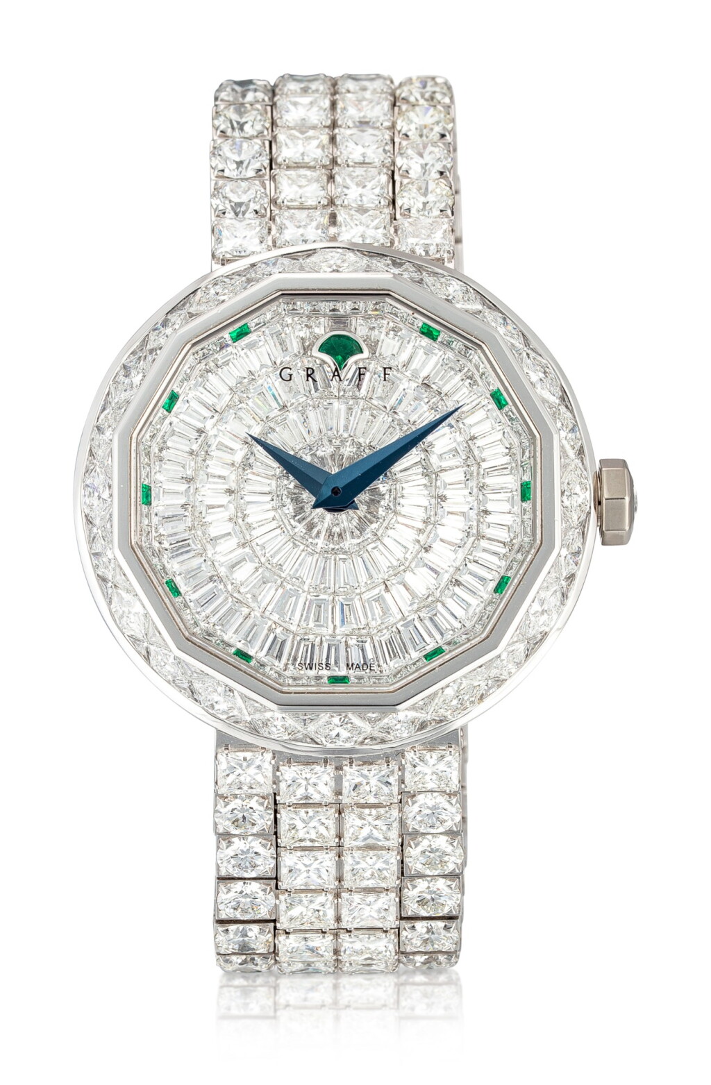 View full screen - View 1 of Lot 1031. 'Superstar' Reference GSS38WGDD, Limited Edition White Gold and Diamond-Set Wristwatch | 格拉夫| SUPERSTAR編號GSS38WGDD,限量版白金鑲鑽石腕表,約2010年製.
