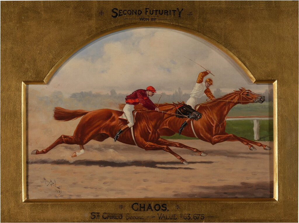 View full screen - View 1 of Lot 415. Second Futurity, Chaos and St. Carlo $63,675 Purse.