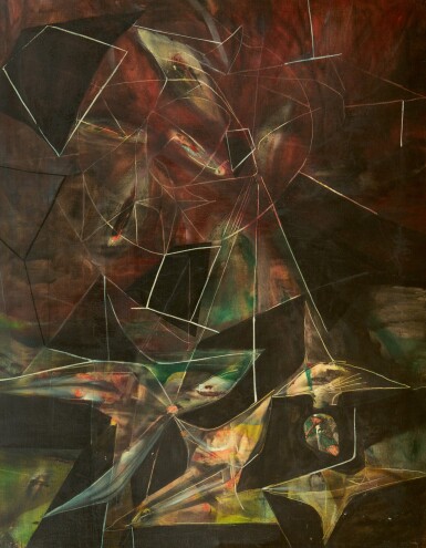 View full screen - View 1 of Lot 1009. MATTA | GALAXIES (MYSTICISM OF INFINITY).