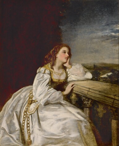 View full screen - View 1 of Lot 17. WILLIAM POWELL FRITH, R.A. | Juliet, "O that I were a Glove upon that Hand".