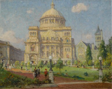 View full screen - View 1 of Lot 61. COLIN CAMPBELL COOPER | A SPRING DAY, BOSTON.