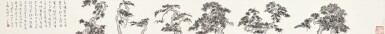 View full screen - View 1 of Lot 6040. 溥儒 寒松圖 | Pu Ru, Pine Trees.