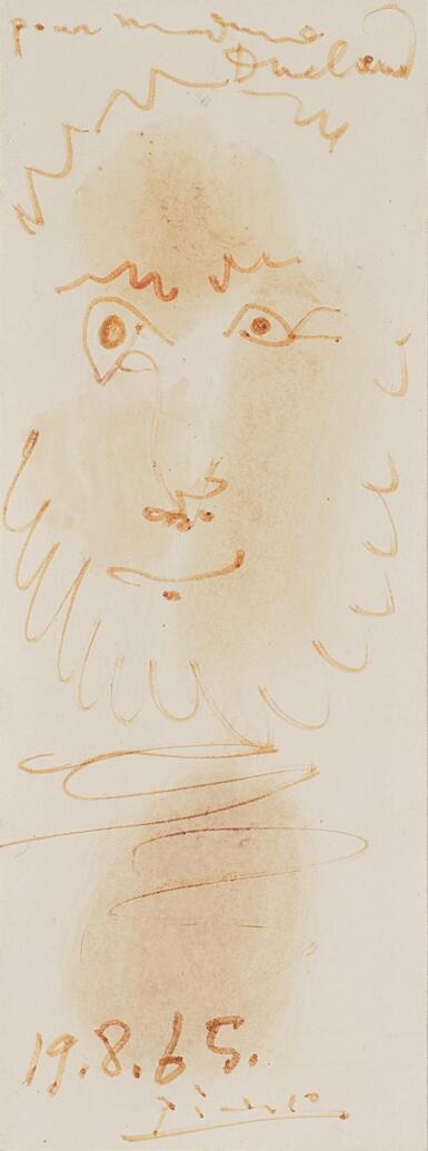 View full screen - View 1 of Lot 756. Tête d'homme barbu.