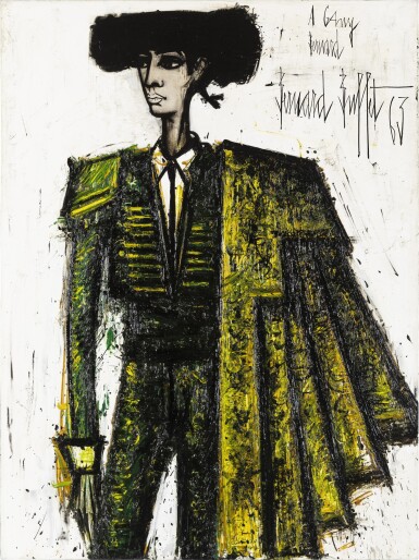 View full screen - View 1 of Lot 1013. Bernard Buffet 貝爾納・布菲 | Bernard David en Torero 鬥牛士貝爾納・大衛.