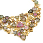 Tourmaline and zircon necklace, 1970