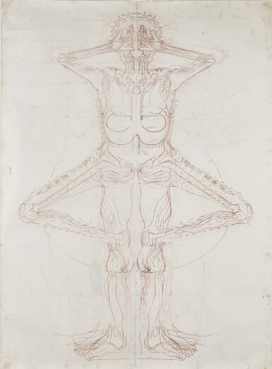 View full screen - View 1 of Lot 140. Figurative Drawing.