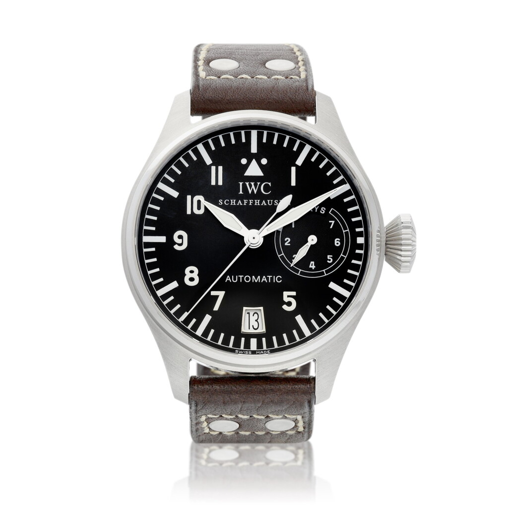 View full screen - View 1 of Lot 8067. Big Pilot, Reference IW 5002-01 | A stainless steel wristwatch with date and power reserve indication, Circa 2002 | 萬國 | 大型飛行員系列 型號IW 5002-01| 精鋼腕錶,備日期及動力儲備顯示,約2002年製.